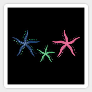 Summer holidays with starfish Magnet